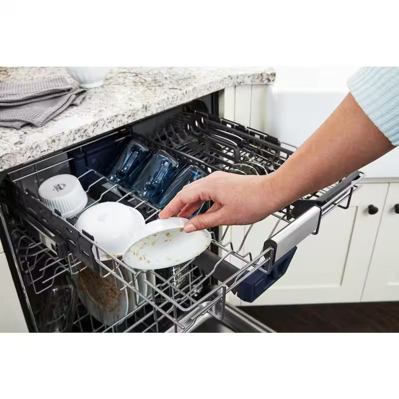 Black Built-in Dishwasher with Dual Power Filtration S596