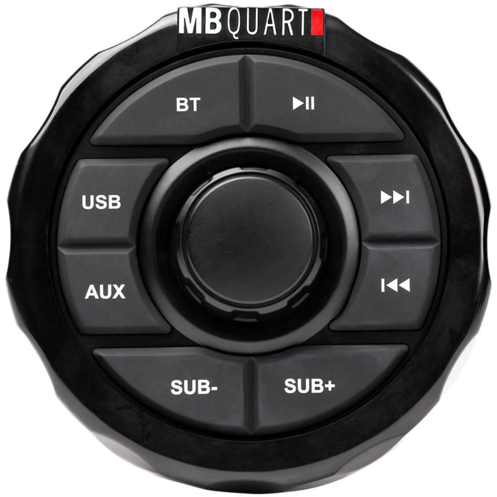 Marine Gauge Receiver with Bluetooth and 2 Black 6.5 Speakers U439205
