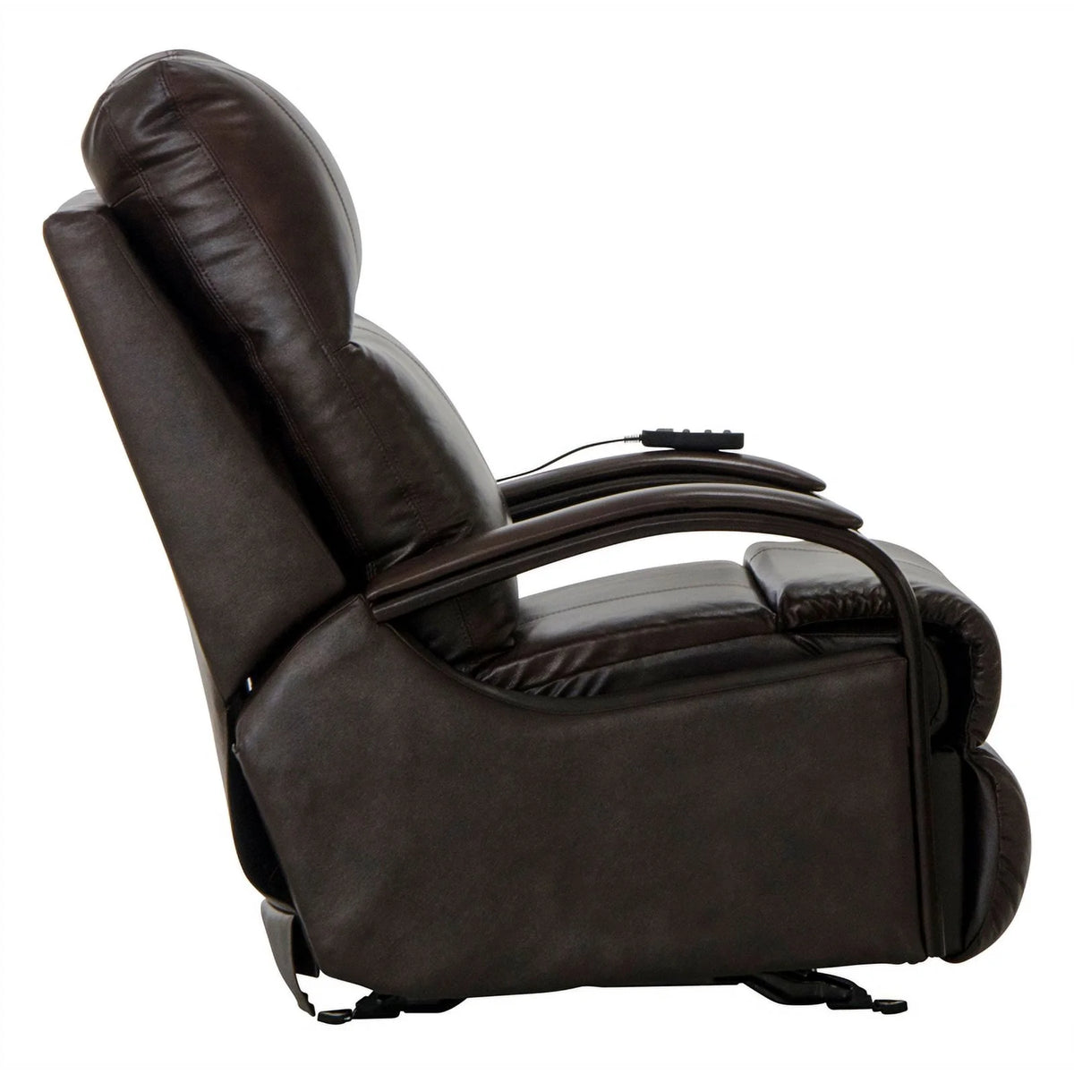 Brown Top Grain Italian Leather Power Recliner A32563