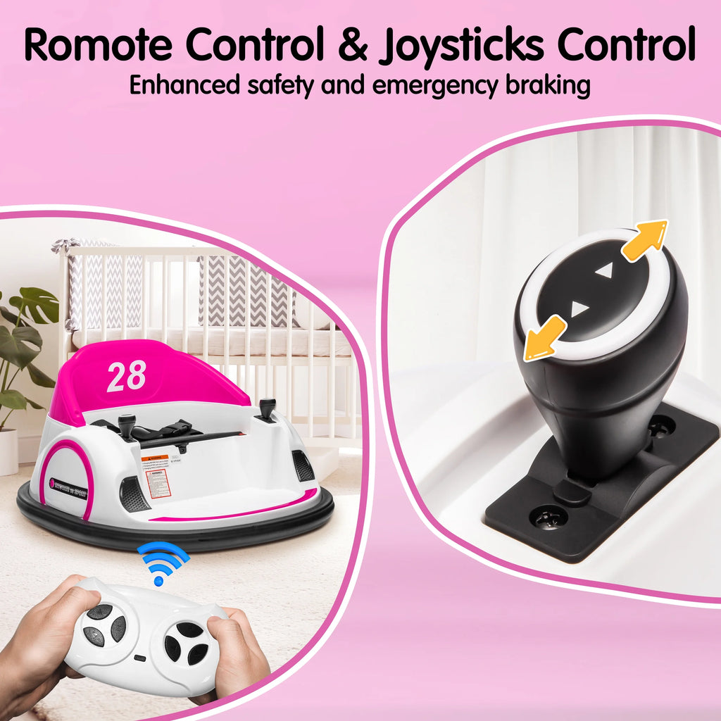 12V Bumper Car for Kids with Remote Control D9353