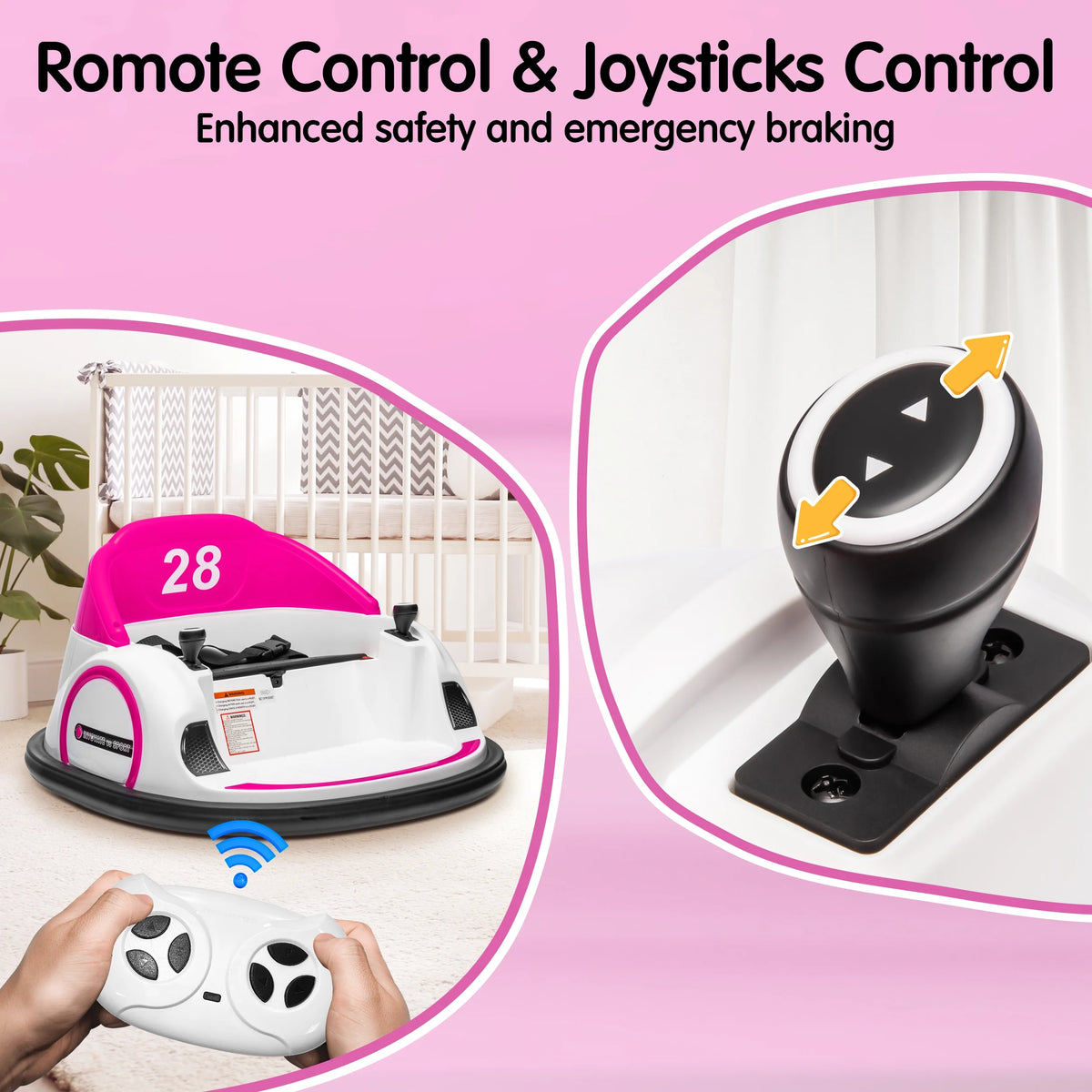 12V Bumper Car for Kids with Remote Control D9353