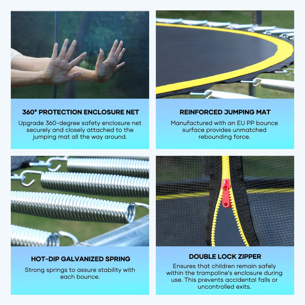 8ft Trampoline with 360 Safety Enclosure C812