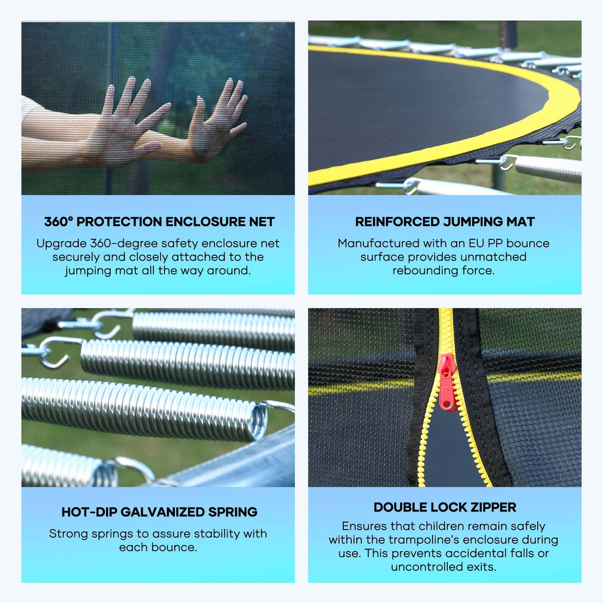 8ft Trampoline with 360 Safety Enclosure C812