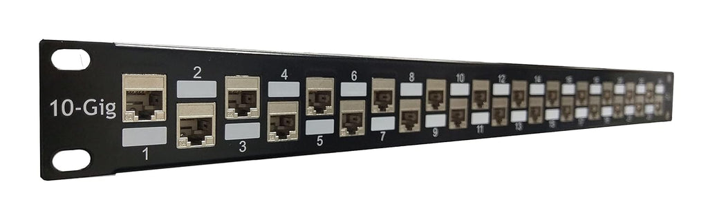 24 Port Tool-Less Feed Through Patch Panel E6863