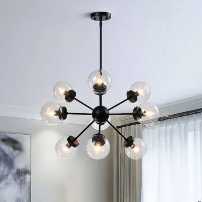 Black Sputnik Sphere Chandelier T6254