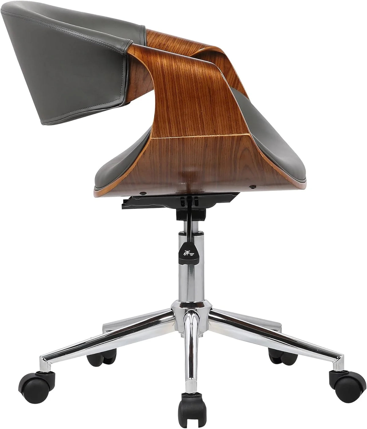 Grey Faux Leather Office Chair V11079