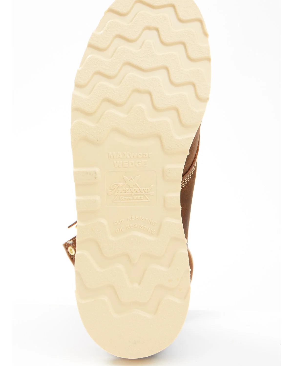 Brown 8" Wedge Work Boots I9397
