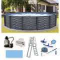 15-ft Round 52-in Deep Above Ground Swimming Pool E82351