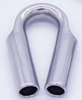 12mm 316 Stainless Steel Wire Rope Thimble, 50-Pack U743579