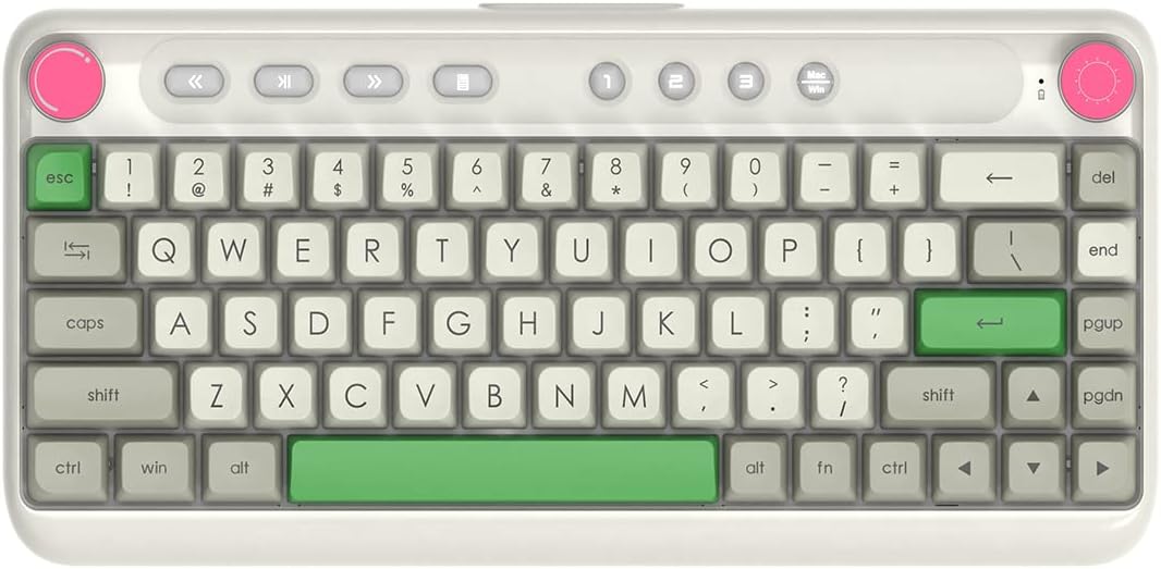 80% 87 Keys Compact Mechanical Keyboard with Brown Switch RGB Backlight M31763