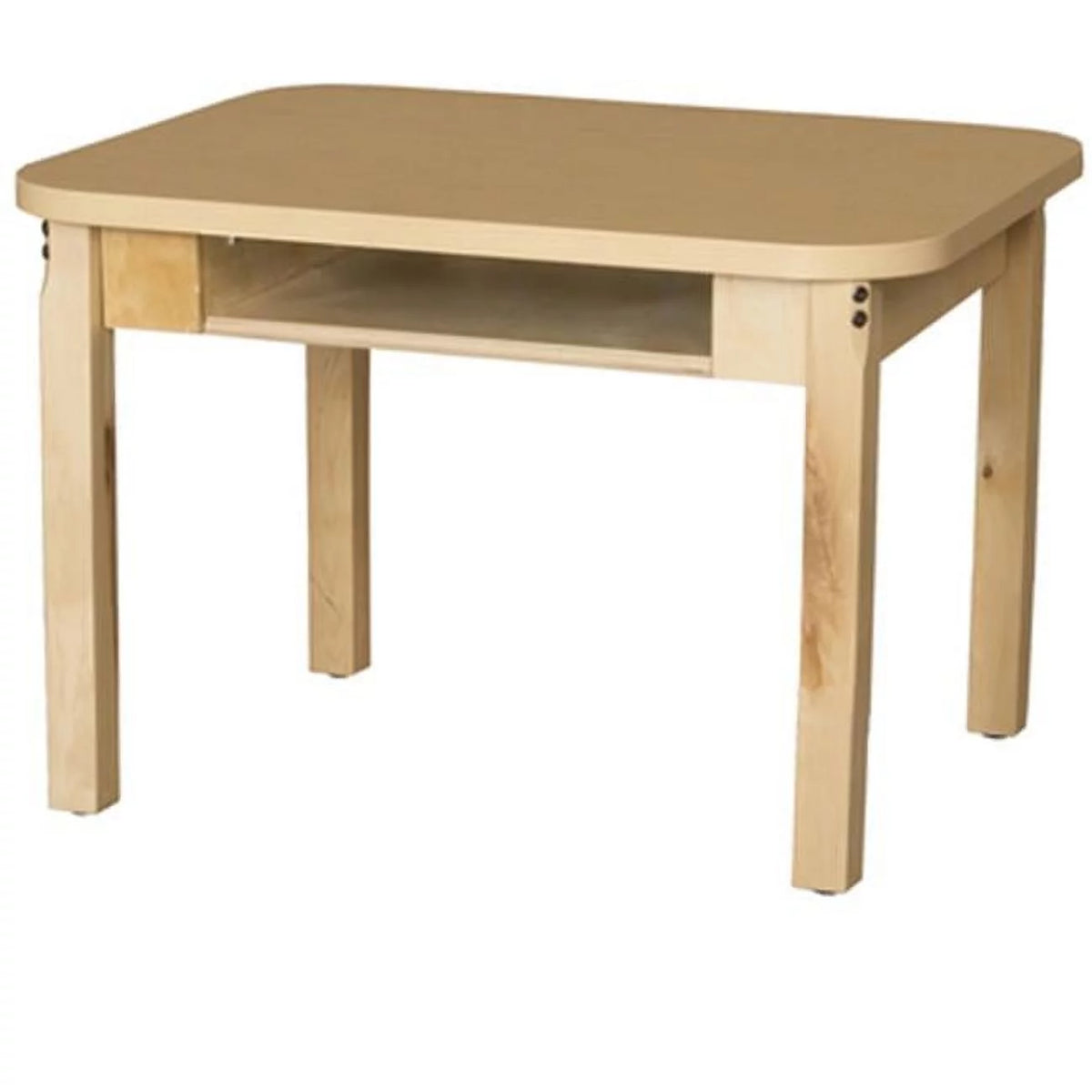 16 in. Mobile Classroom Desk With Hardwood Legs S36086