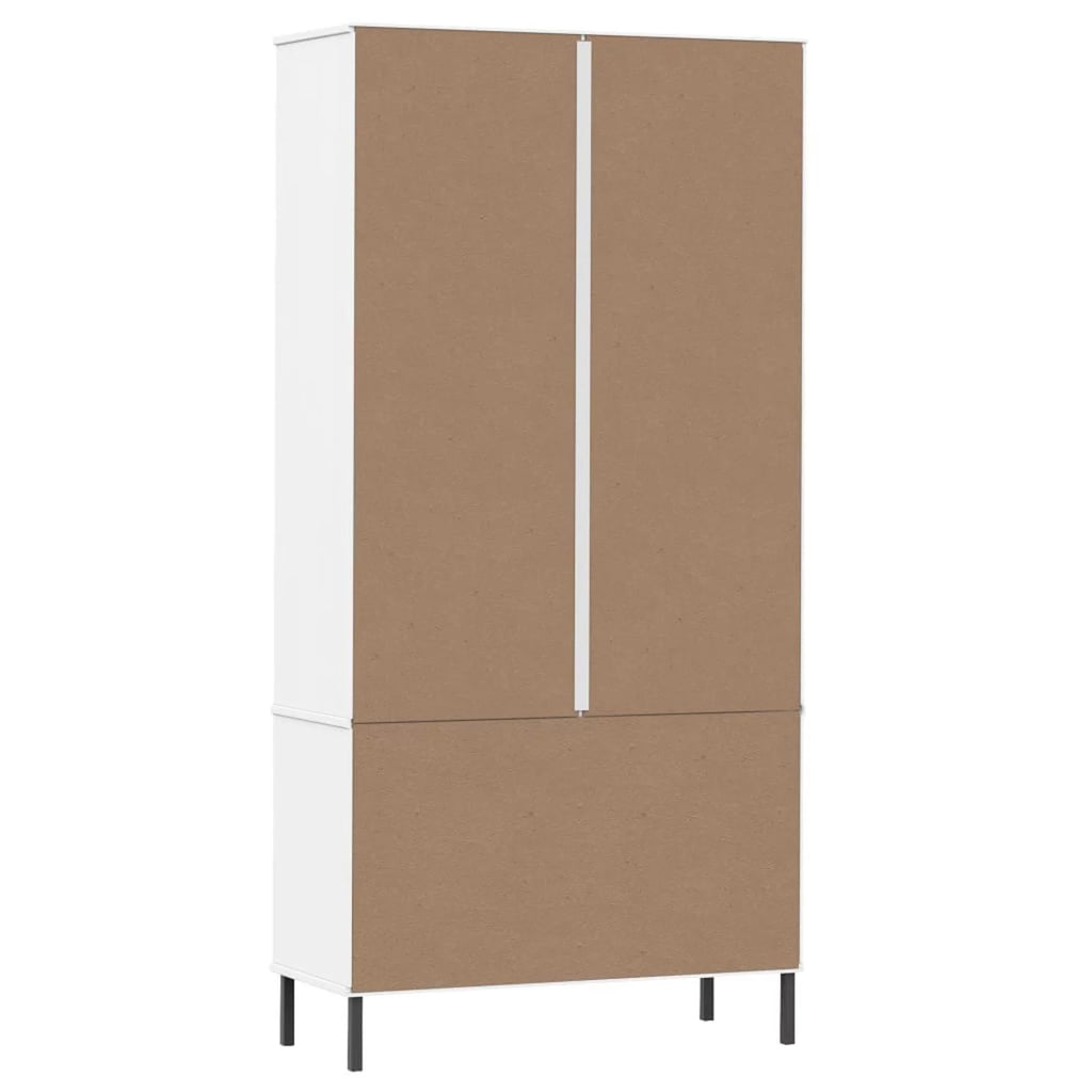 Pine Wood Bookcase with 2 Doors Cabinet and 2 Storage Drawers S864