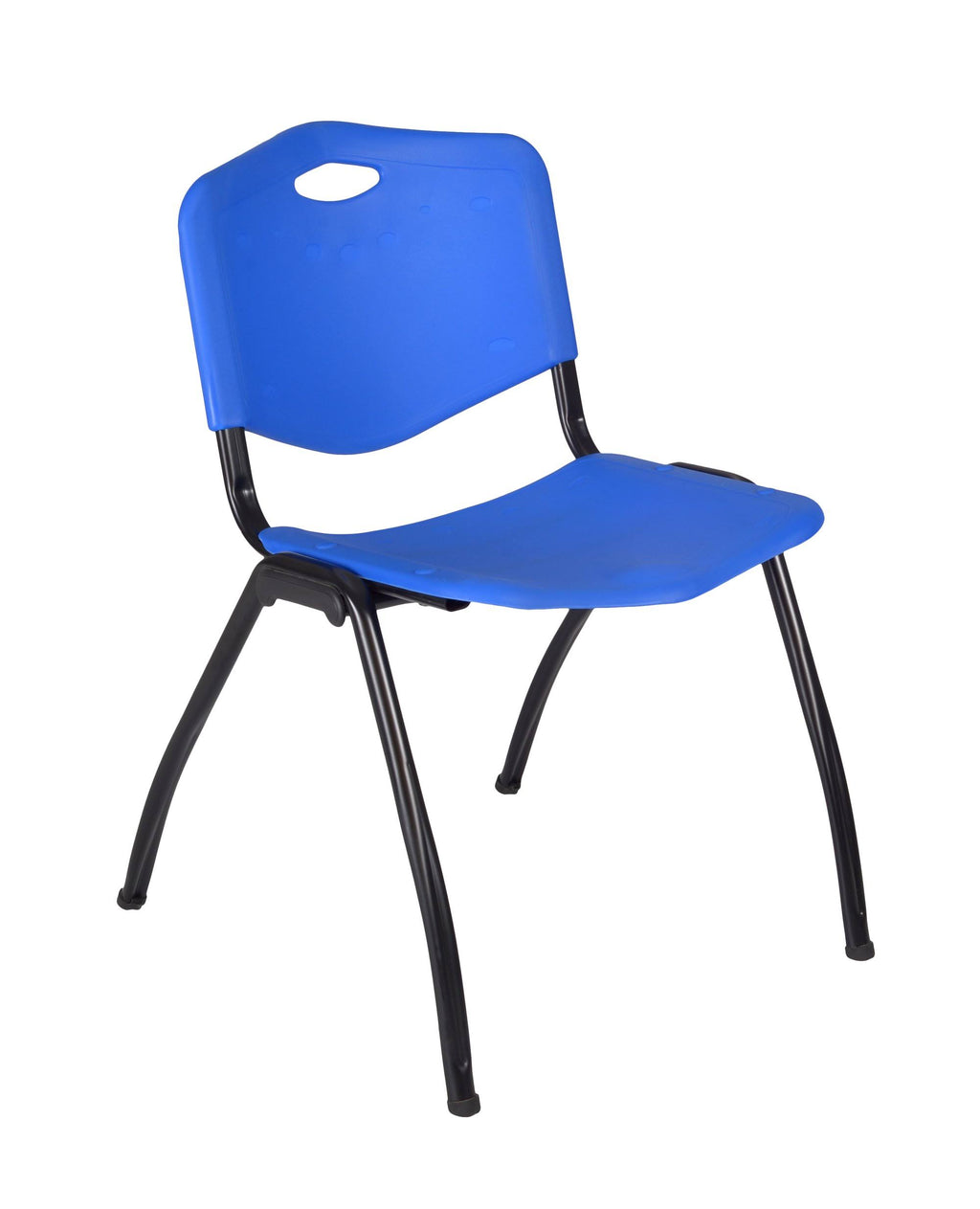 48x22 Round Breakroom Table with 4 Stack Chairs F26058