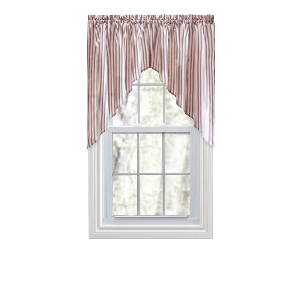 Brick Ticking Stripe Curtain 56" x 36" A117