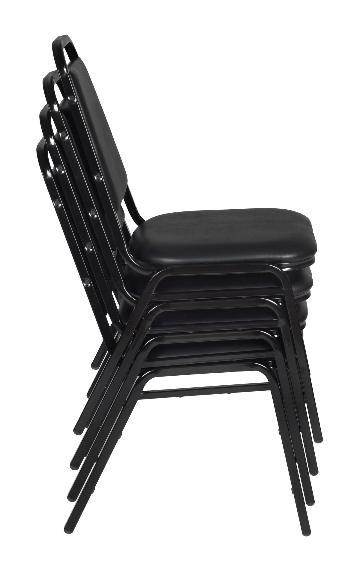 36x22 Square Breakroom Table with 4 Stack Chairs B83412