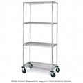 Chrome Caster Cart, 4 Wire Shelves G208946