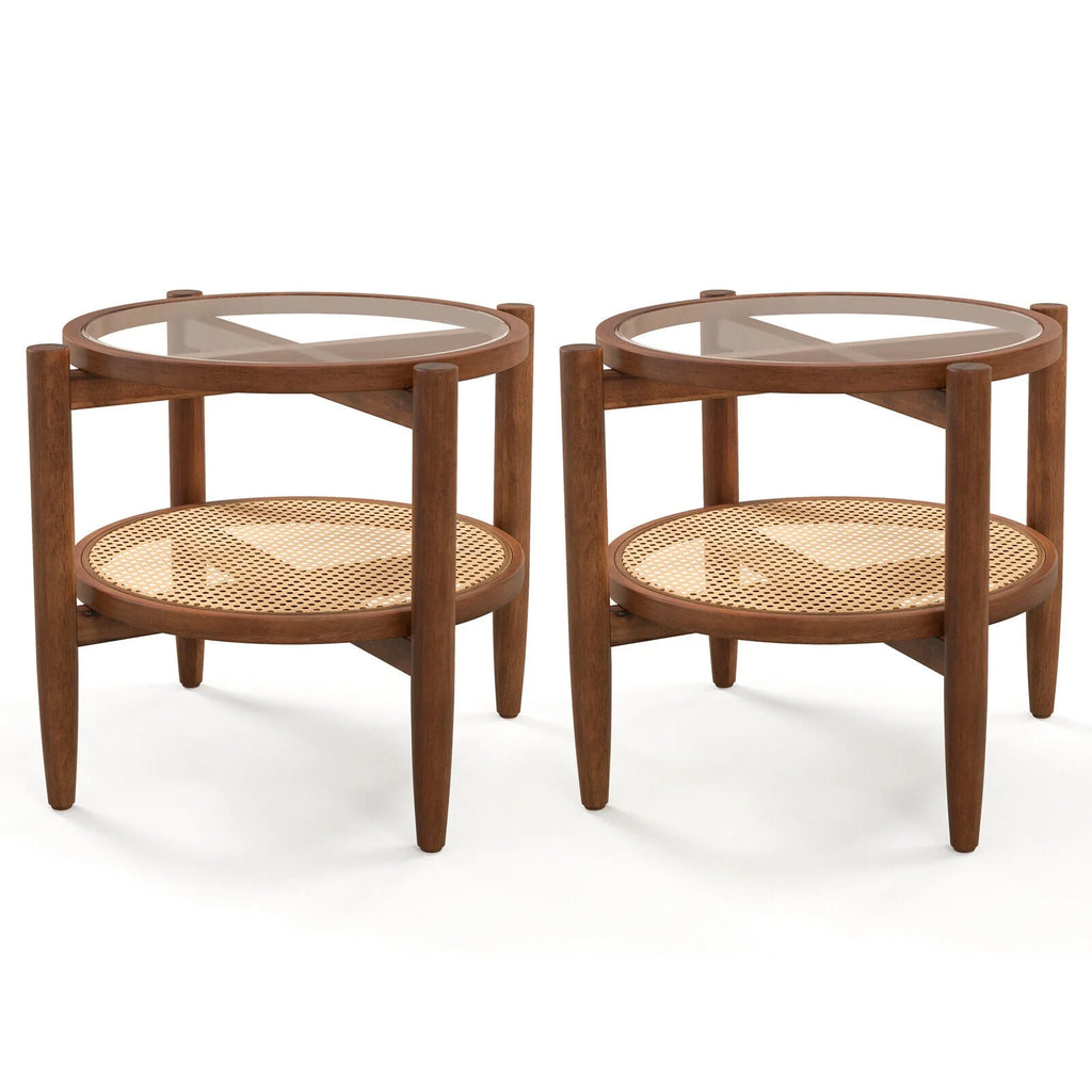 Set of 2 Storage Side Table F841