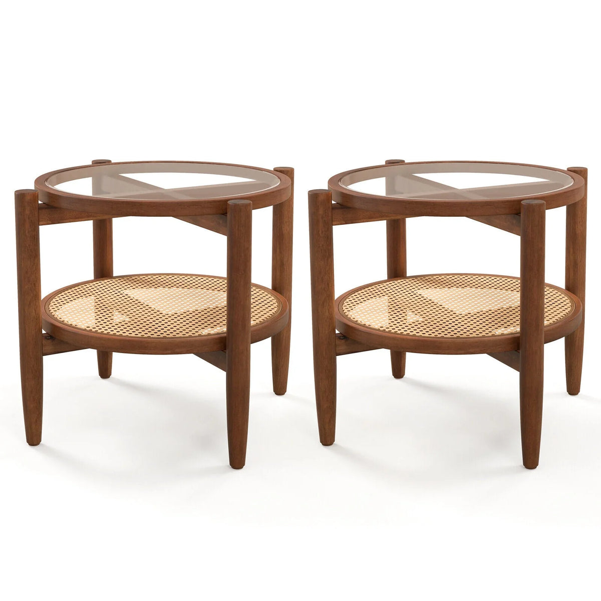 Set of 2 Storage Side Table F841