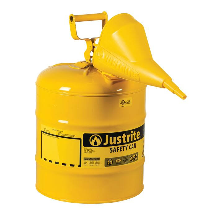 Red Type I Safety Can with Funnel - 5 Gallon O1375
