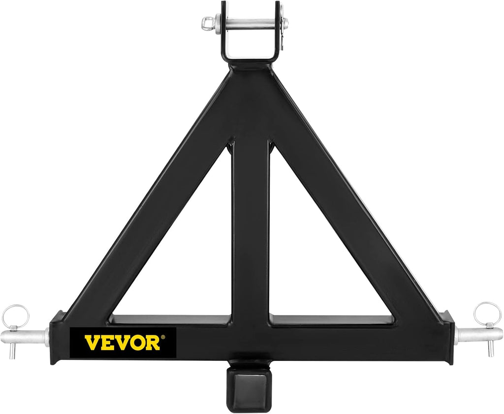 3 Point Trailer Hitch Heavy Duty 2In Receiver Hitch Category 1 33In Black D312016