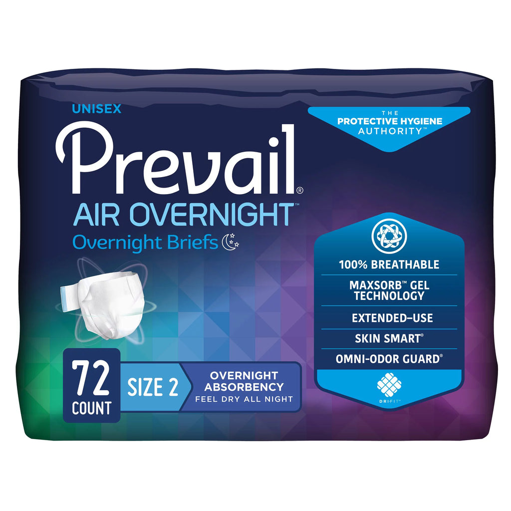 Adult Brief Tab Closure Size 2 Disposable Heavy Absorbency Case of 72 B118305