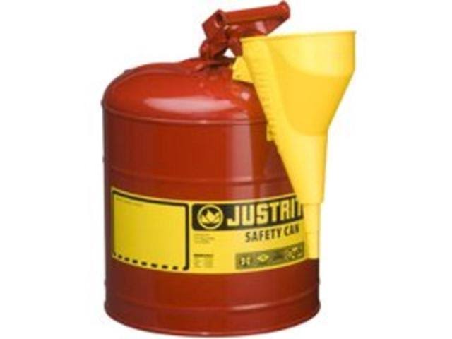 Red Type I Safety Can with Funnel - 5 Gallon O1375