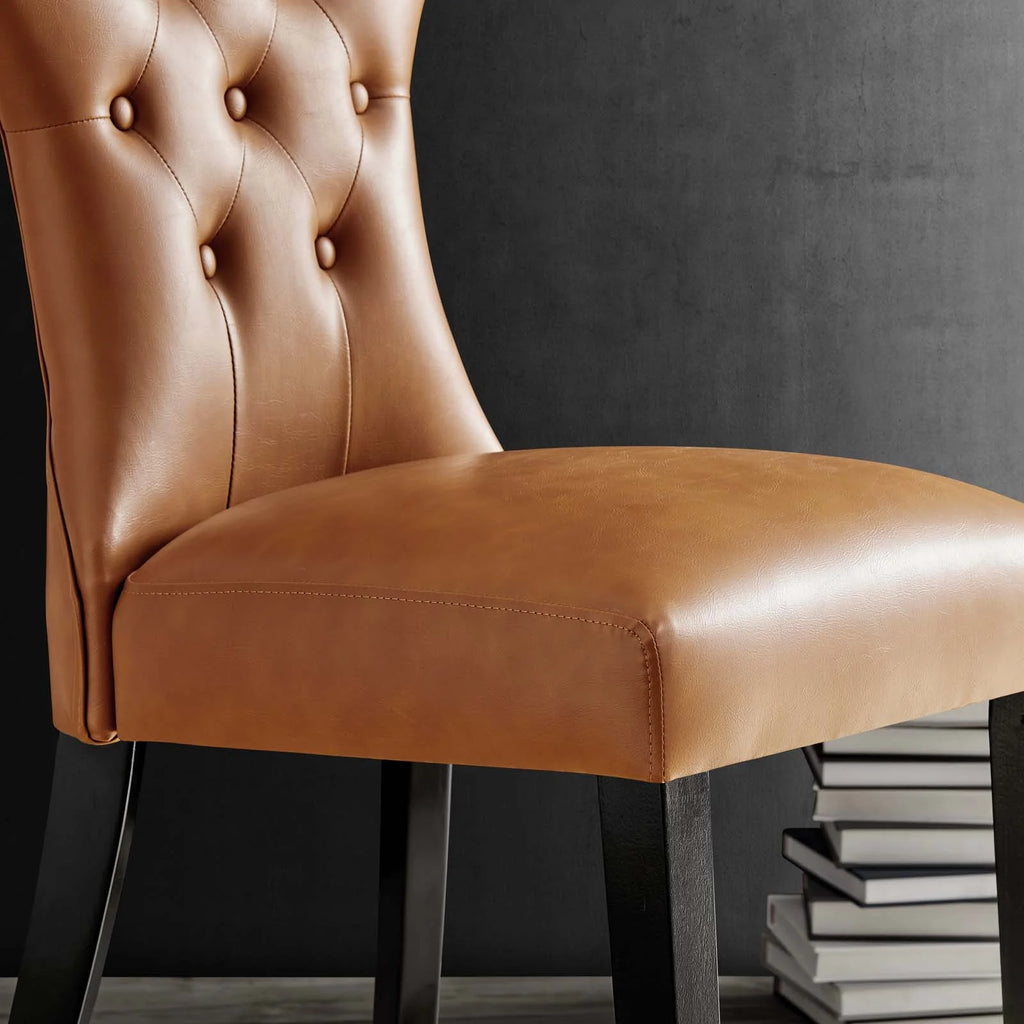 Tan Vinyl Side Chair C809618