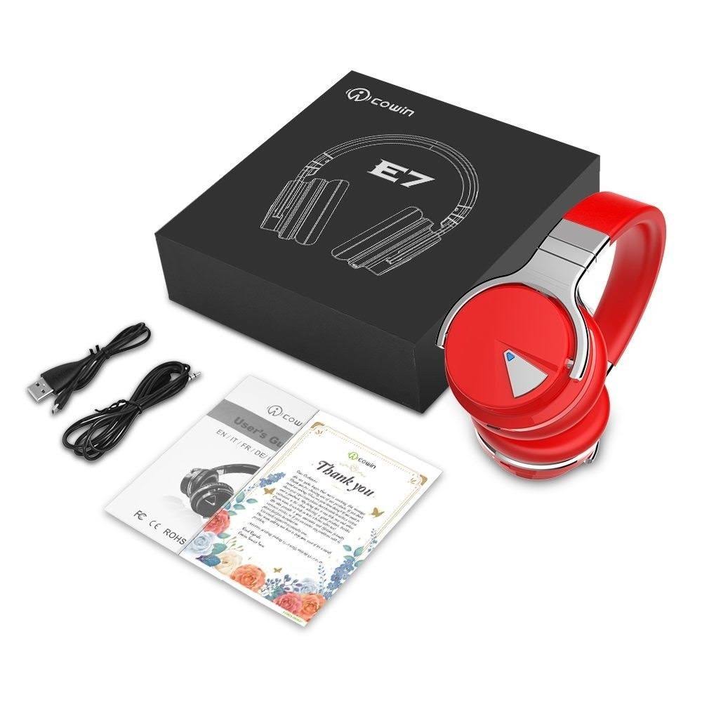 Red Active Noise Cancelling Wireless Bluetooth Headphones P422498