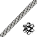 5/16x22 x 500& 7x19 Galvanized Aircraft Cable L54053