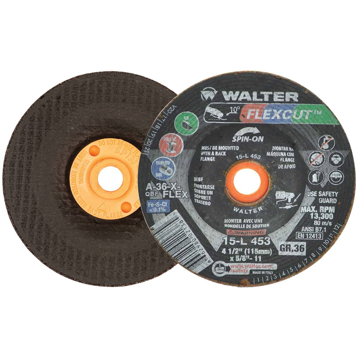 4-1/2x5/8-11 36 Grit Grinding Wheel 25 Pack C54710