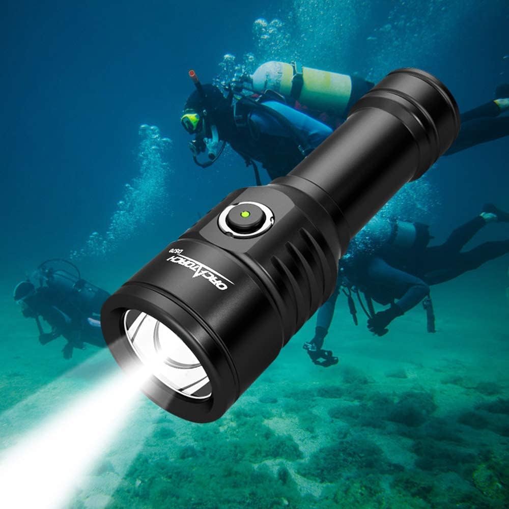 2-in-1 Scuba Diving Light with 1000 Lumens White Beam D780896