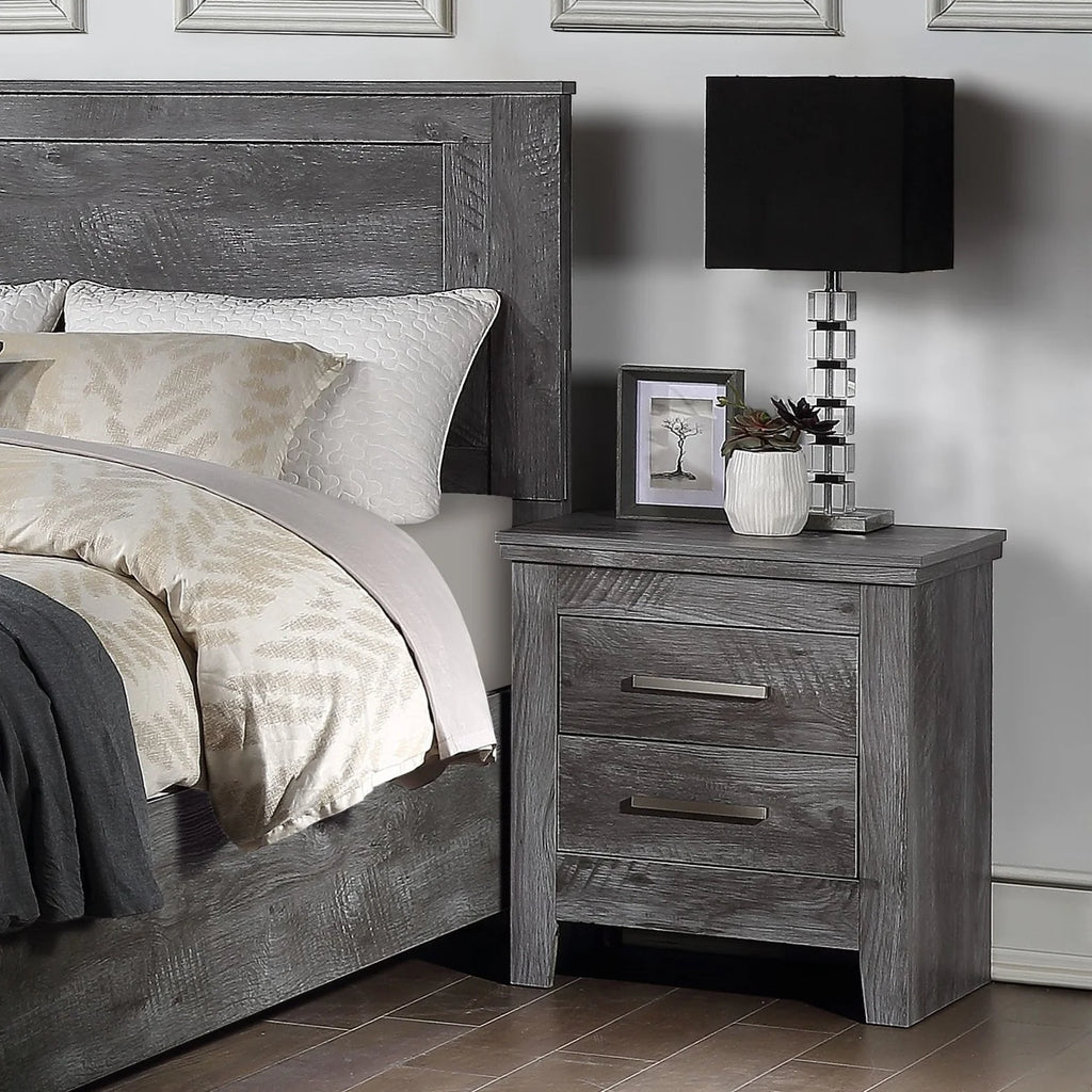 Gray Oak Nightstand W34598