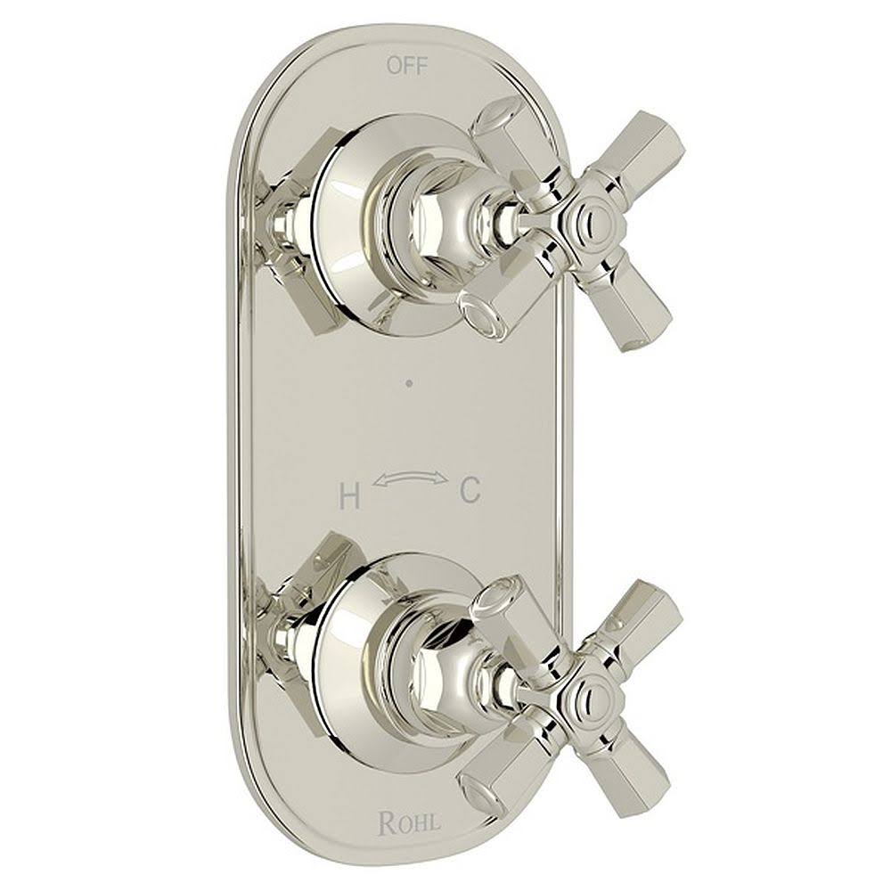 Polished Nickel Thermostatic Trim with Diverter G7162