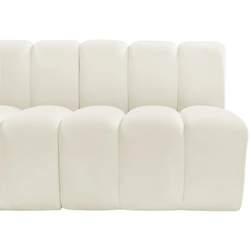 Cream Velvet Modular Sofa Y35305